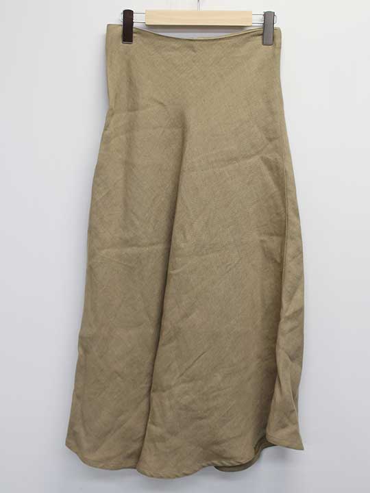 【Deuxieme Classe(ドゥーズィエムクラス)】017年製リネンフレアロングスカート 